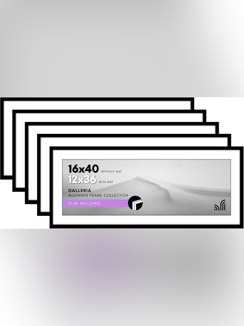 American Flat set of 5 16x40 poster frames